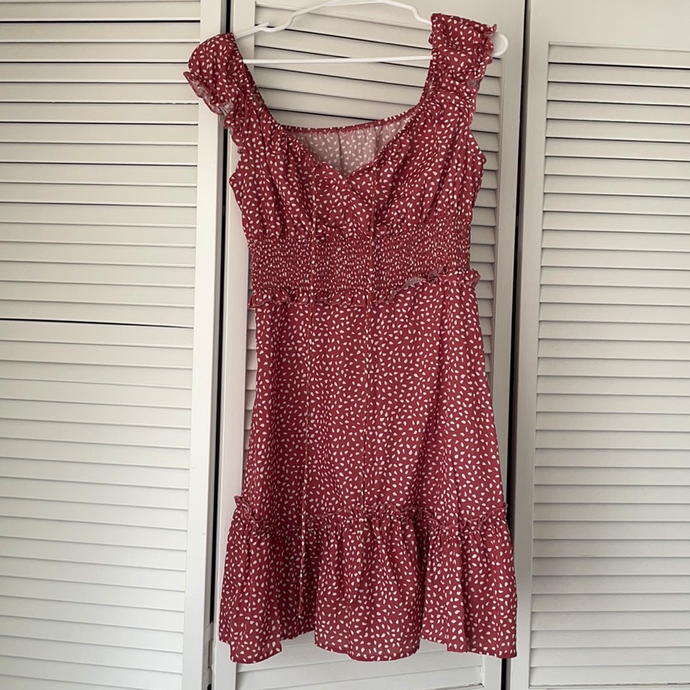 SIZE SMALL RED POLKA DOT DRESS